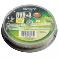 索尼 DVD+R/DVD-R 刻录盘 10片装