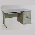 防火板台面 钢制办公桌 KF-Z-008 金属办公桌 电脑办公桌 铁皮办公桌 1.2米  1.4米