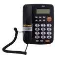 deli得力电话机 固定电话 经典款 780 免提 来电显示 R键功能 办公/家用 (白色 黑色)