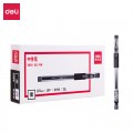 deli得力速干中性笔 0.5mm全针管12支/盒 S802（黑色）（单位：盒）